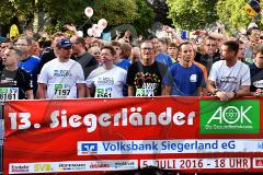 13. Siegerländer AOK-Firmenlauf am 5. Juli 2016 mit Start und Ziel auf dem Bismarckplatz