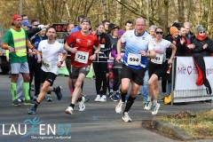 Am 31. Dezember wurde der 45. Silvesterlauf an der Obernautalsperre aufgrund von Eisglätte abgesagt – jetzt wurde der Lauf bei frühlingshaften Temperaturen nachgeholt. Insgesamt kamen 456 Läuferinnen und Läufer ins Ziel.