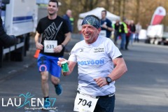 Am 31. Dezember wurde der 45. Silvesterlauf an der Obernautalsperre aufgrund von Eisglätte abgesagt – jetzt wurde der Lauf bei frühlingshaften Temperaturen nachgeholt. Insgesamt kamen 456 Läuferinnen und Läufer ins Ziel.